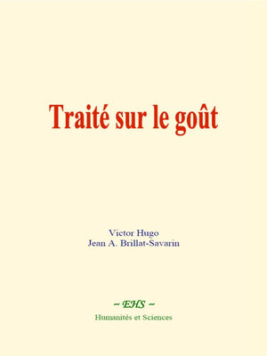 cover image of Traité sur le goût